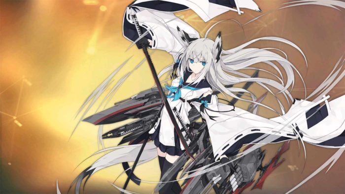 高品質 新作 アズールレーン Azur Lane 江風 駆逐艦 白黒を間奏する